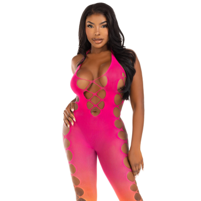 LEG AVENUE - BODYSTOCKING CHEVILLE SUNSET -