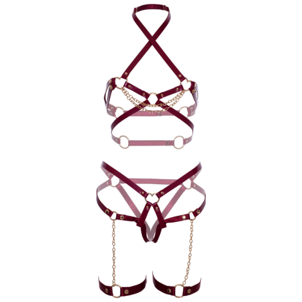 LEG AVENUE - SOUTIEN-GORGE HARNAIS & JARRETIÈRE COEUR S - – Image 6