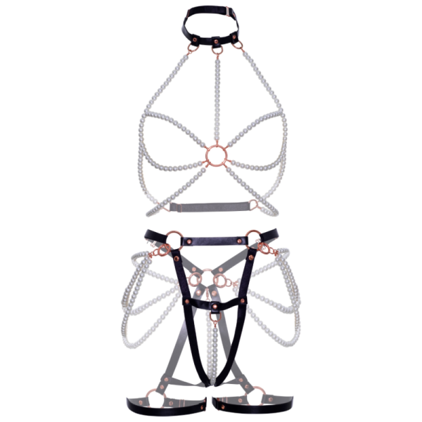 LEG AVENUE - SOUTIEN-GORGE HARNAIS & JARRETIÈRE PERLE L - – Image 7