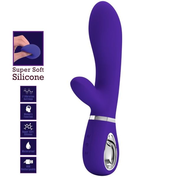 PRETTY LOVE - VIBRATEUR MULTIFONCTION G-SPOT THOMAS VIOLET - – Image 7