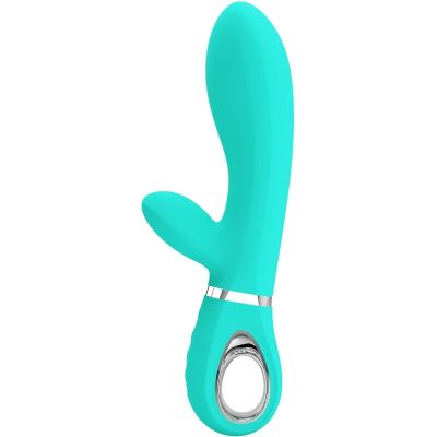 PRETTY LOVE - VIBRATEUR MULTIFONCTION G-SPOT THOMAS VERT AQUA -