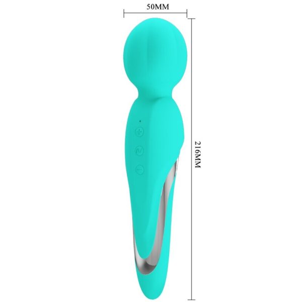 PRETTY LOVE - WALTER VIBRATEUR WAND AQUA VERT - – Image 5