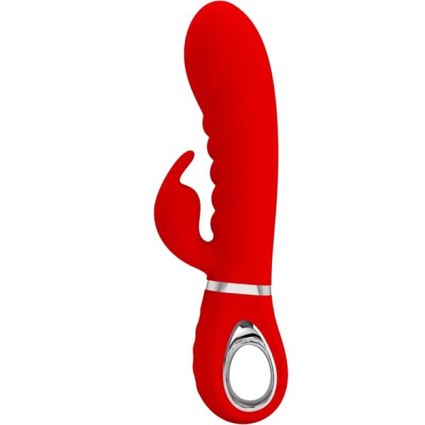 PRETTY LOVE - VIBRATEUR MULTIFONCTION G-SPOT PRESCOTT ROUGE -