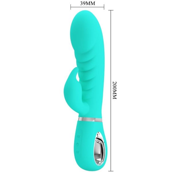 PRETTY LOVE - VIBRATEUR MULTIFONCTION G-SPOT PRESCOTT VERT AQUA - – Image 5