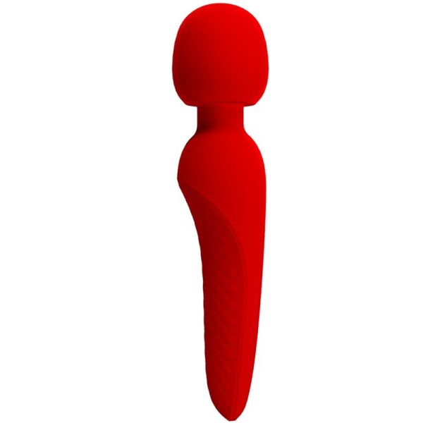 PRETTY LOVE - MASSEUR MEREDITH 12 MODES DE VIBRATION ROUGE -