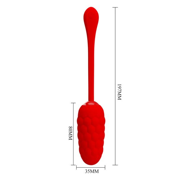 PRETTY LOVE - OEUF VIBRANT  TEXTURE MARINE RECHARGEABLE ROUGE - – Image 6