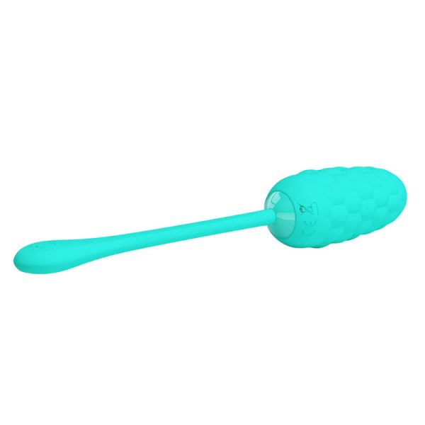 PRETTY LOVE - OEUF VIBRANT  TEXTURE MARINE RECHARGEABLE AQUA GREEN - – Image 3