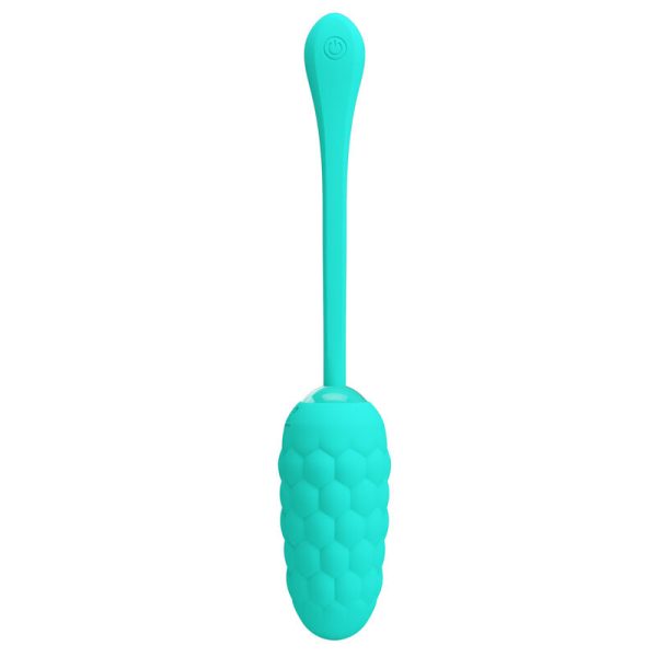 PRETTY LOVE - OEUF VIBRANT  TEXTURE MARINE RECHARGEABLE AQUA GREEN - – Image 5