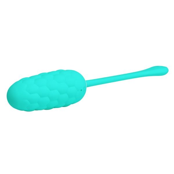 PRETTY LOVE - OEUF VIBRANT  TEXTURE MARINE RECHARGEABLE AQUA GREEN - – Image 4