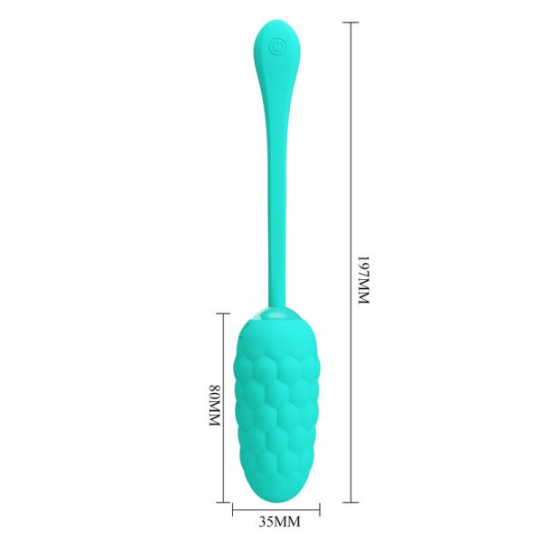 PRETTY LOVE - OEUF VIBRANT  TEXTURE MARINE RECHARGEABLE AQUA GREEN - – Image 6