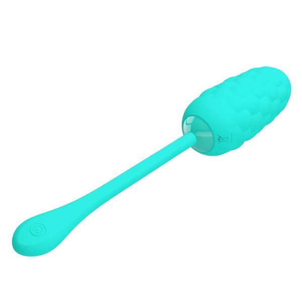 PRETTY LOVE - OEUF VIBRANT  TEXTURE MARINE RECHARGEABLE AQUA GREEN - – Image 2