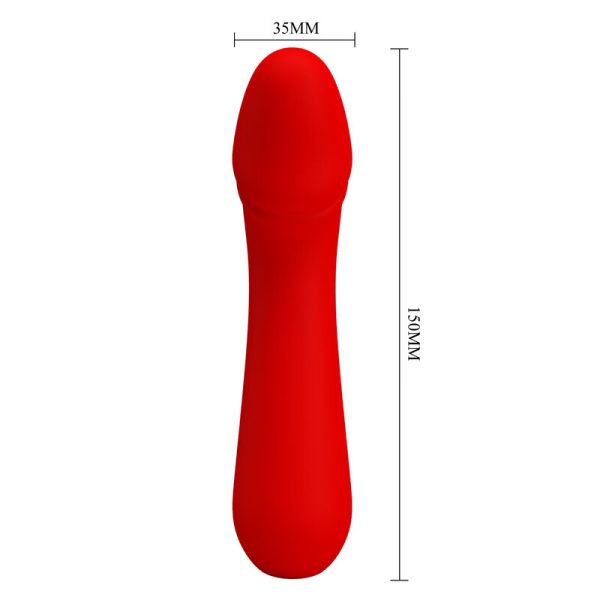 PRETTY LOVE - VIBRATEUR RECHARGEABLE CETUS ROUGE - – Image 6