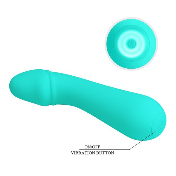 PRETTY LOVE - VIBRATEUR RECHARGEABLE CETUS VERT AQUA - – Image 7