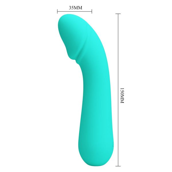 PRETTY LOVE - VIBRATEUR RECHARGEABLE CETUS VERT AQUA - – Image 6