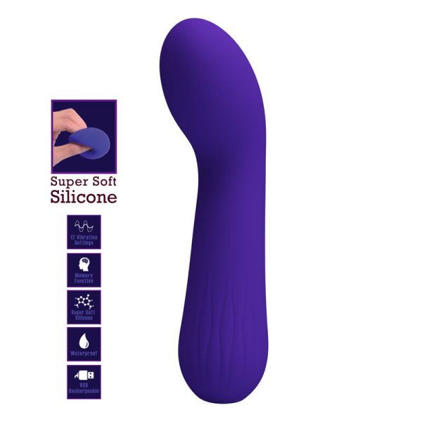 PRETTY LOVE - VIBRATEUR RECHARGEABLE FAUN VIOLET - – Image 7