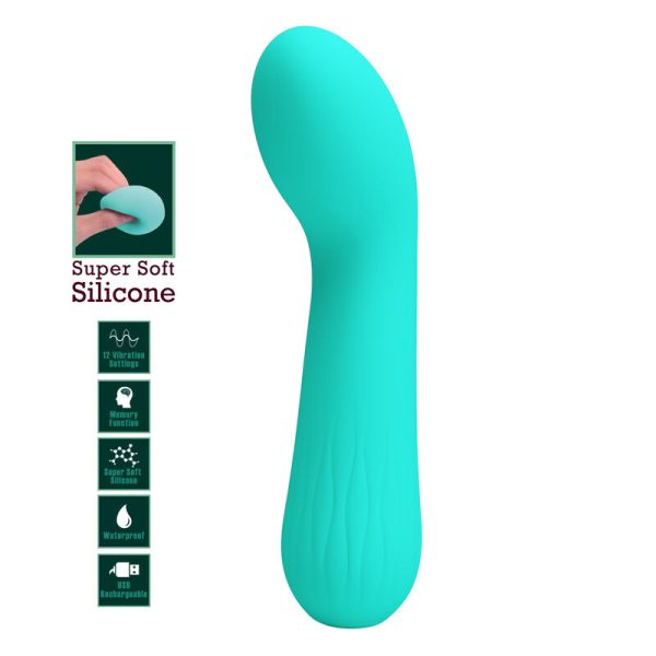PRETTY LOVE - VIBRATEUR RECHARGEABLE FAUN VERT AQUA - – Image 7