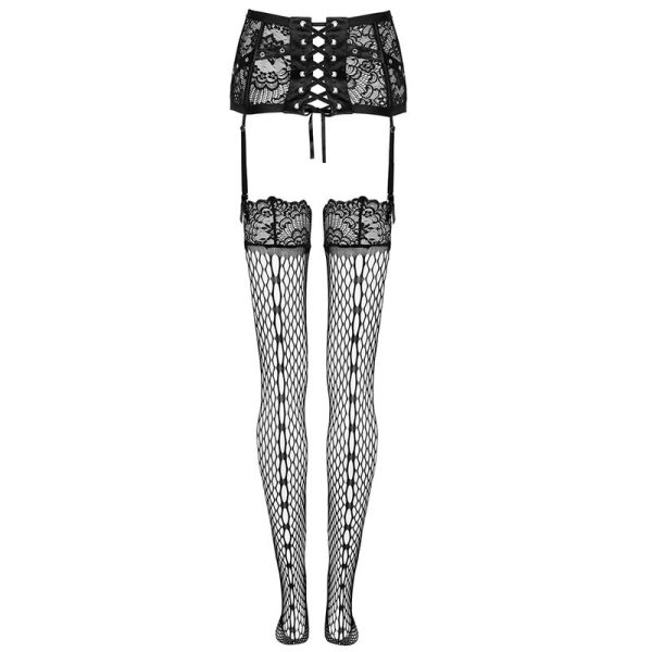 LIVCO CORSETTI FASHION - PORTE-JARRETELLES + BAS NOIR - – Image 5