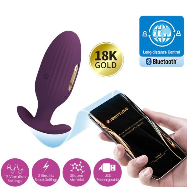 PRETTY LOVE - PLUG ANAL CONTRÔLÉ PAR APPLICATION JEFFERSON VIOLET - – Image 4