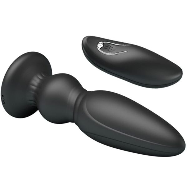 MR PLAY - PUISSANT VIBRATEUR TÉLÉCOMMANDE PLUG ANAL NOIR - – Image 4