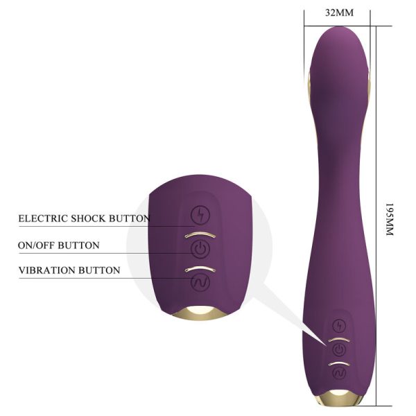 PRETTY LOVE - VIBRATEUR ELECTROSHOCK HECTOR PAR APP CONTROL VIOLET - – Image 4