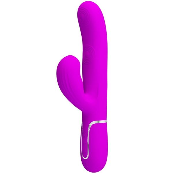 PRETTY LOVE - VIBRATEUR POINT G MULTIFONCTION 3 EN 1 PERLITA VIOLET -