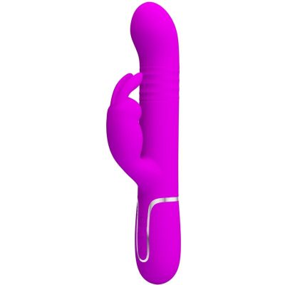 PRETTY LOVE - VIBRATEUR COALE RABBIT PERLES VIOLET -
