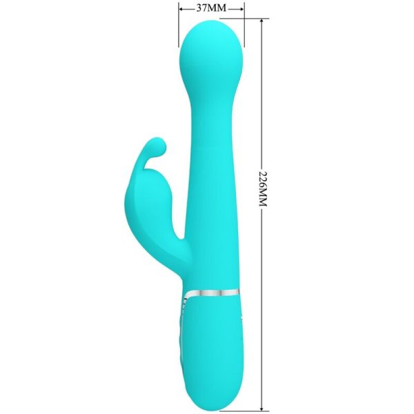 PRETTY LOVE - VIBRATEUR DEJON RABBIT 3 EN 1 MULTIFONCTION VERT AQUA - – Image 7