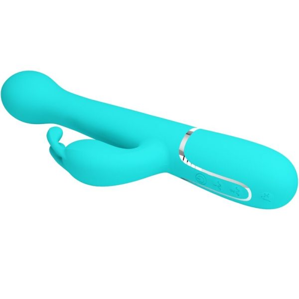 PRETTY LOVE - VIBRATEUR DEJON RABBIT 3 EN 1 MULTIFONCTION VERT AQUA - – Image 3