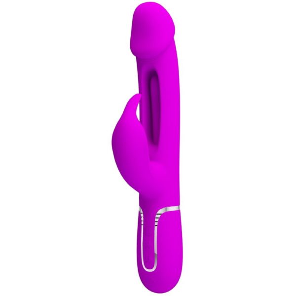 PRETTY LOVE - VIBRATEUR DEJON RABBIT 3 EN 1 MULTIFONCTION VERT AQUA -