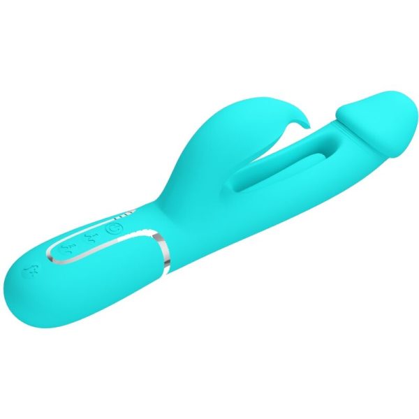 PRETTY LOVE - VIBRATEUR DEJON RABBIT 3 EN 1 MULTIFONCTION VERT AQUA - – Image 3