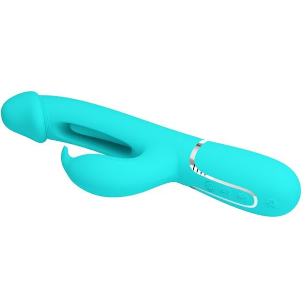 PRETTY LOVE - VIBRATEUR DEJON RABBIT 3 EN 1 MULTIFONCTION VERT AQUA - – Image 5
