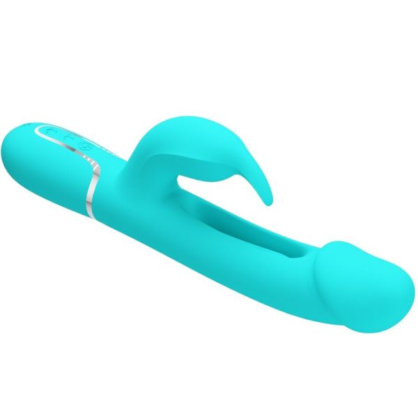 PRETTY LOVE - VIBRATEUR DEJON RABBIT 3 EN 1 MULTIFONCTION VERT AQUA - – Image 6