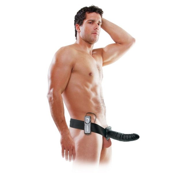 FETISH FANTASY SERIES - 19 CM VIBRANT CREUX STRAP-ON NOIR -