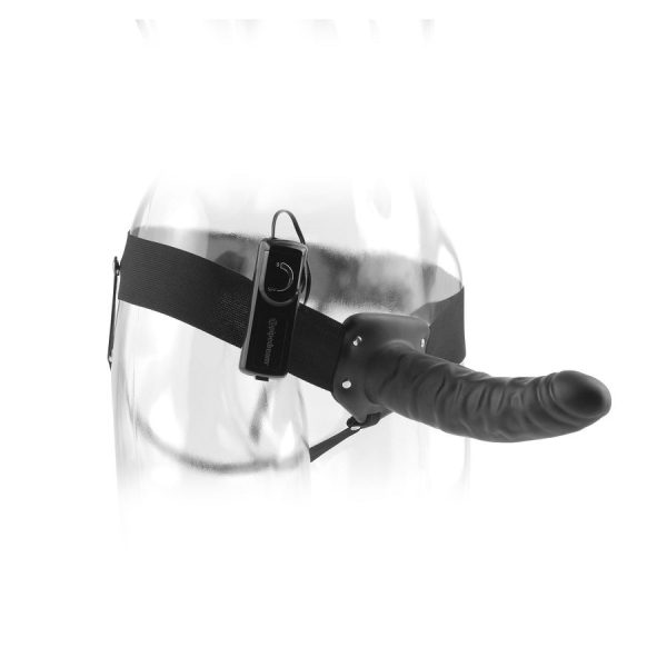 FETISH FANTASY SERIES - 19 CM VIBRANT CREUX STRAP-ON NOIR - – Image 2