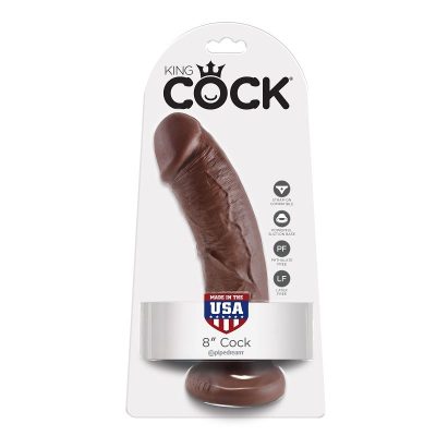 KING COCK - 8 GODE MARRON 20.3 CM -