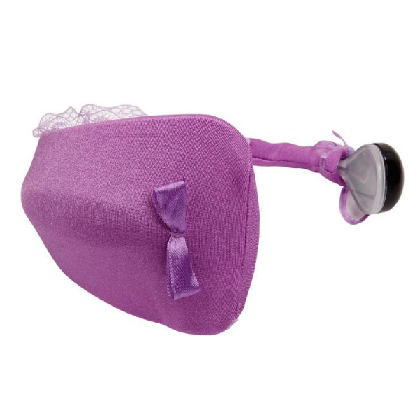 BAILE - STRING AVEC VIBRATEUR AVEC TÉLÉCOMMANDE LILAS - – Image 3