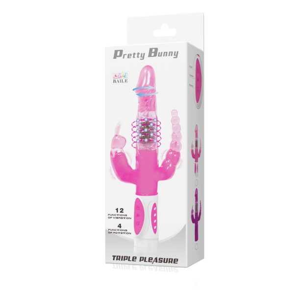 BAILE - PRETTY BUNNY TRIPLE VIBRATEUR ROTATEUR - – Image 7