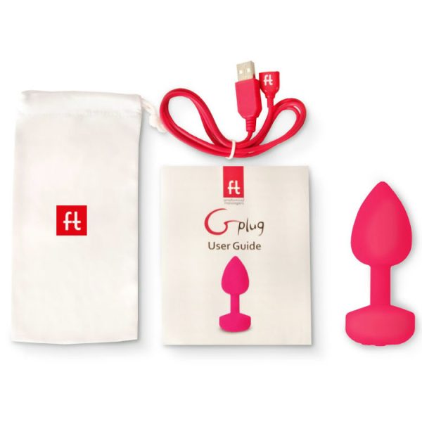 G-VIBE - FUNTOYS GPLUG VIBRATEUR ANAL RECHARGEABLE PETIT ROSE NÉON 3CM - – Image 3