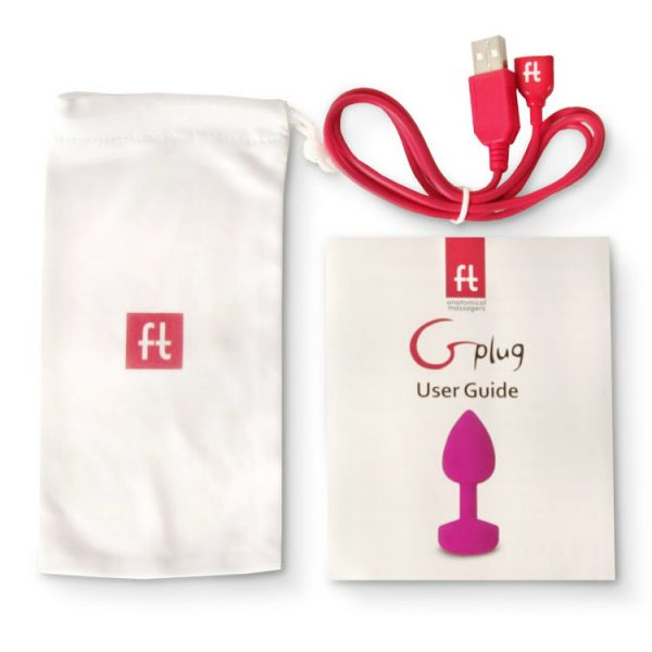 G-VIBE - FUNTOYS GPLUG VIBRATEUR ANAL RECHARGEABLE PETIT ROSE NÉON 3CM - – Image 4