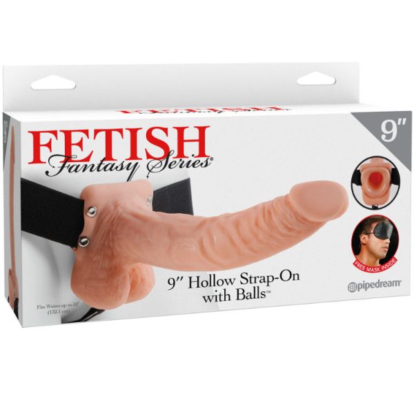 FETISH FANTASY SERIES - SANGLE CREUSE 9 AVEC BOULES 22,9 CM CHAIR - – Image 3