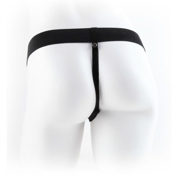 FETISH FANTASY SERIES - 11 STRAP-ON CREUX VIBRANT AVEC BILLES 27.9CM CHAIR -