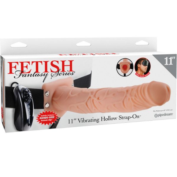 FETISH FANTASY SERIES - 11 STRAP-ON CREUX VIBRANT AVEC BILLES 27.9CM CHAIR - – Image 3