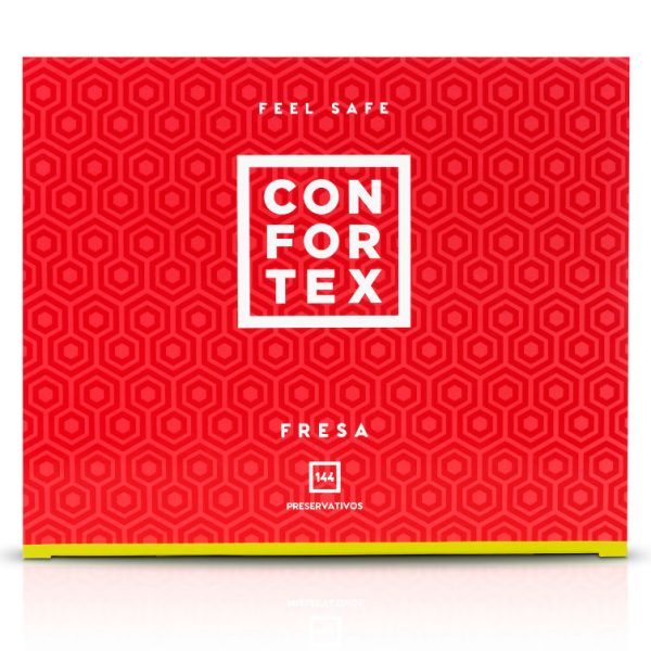 CONFORTEX - CONDOM FRAISE 144 UNITÉS - – Image 2