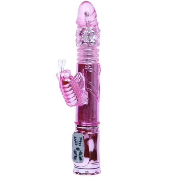 BAILE - VIBRATEUR RECHARGEABLE AVEC STIMULATEUR DE PAPILLON ROTATION ET THROBBING -