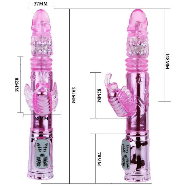 BAILE - VIBRATEUR RECHARGEABLE AVEC STIMULATEUR DE PAPILLON ROTATION ET THROBBING - – Image 6