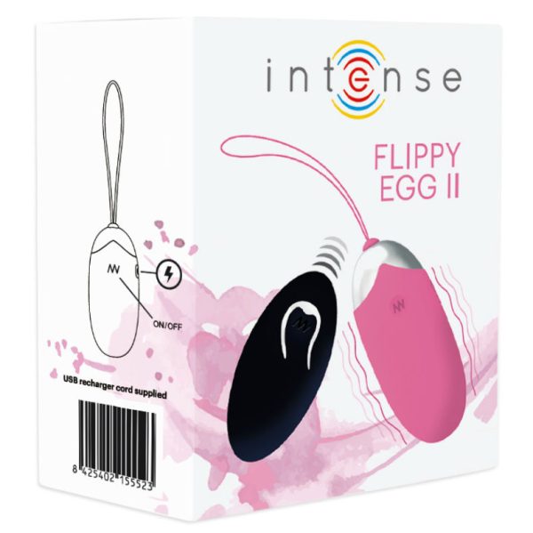 INTENSE - OEUF VIBRANT FLIPPY II AVEC TÉLÉCOMMANDE ROSE - – Image 5
