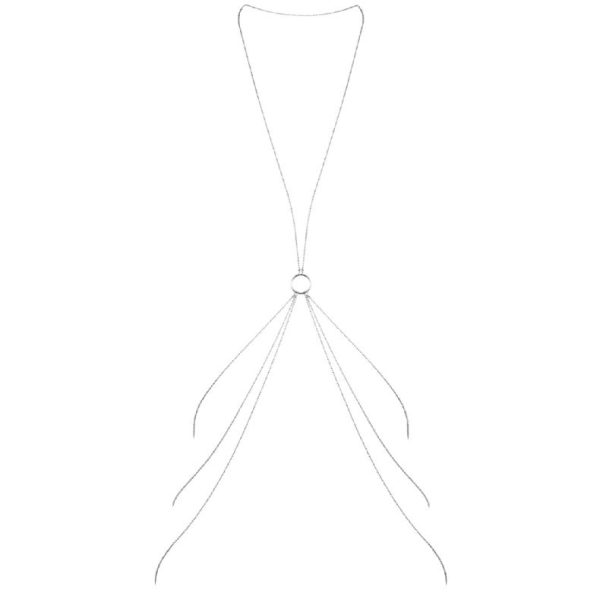 BIJOUX - MAGNIFIQUE CHAÎNES MÉTALLIQUES POUR LE CORPS 8 ARGENT - – Image 3