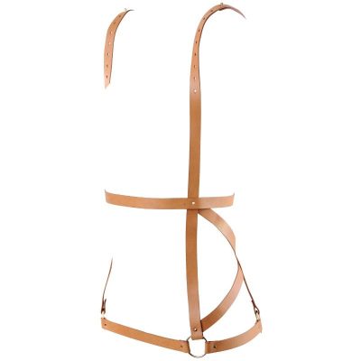 BIJOUX - INDISCRETS MAZE HARNAIS FORME ROBE MARRON -