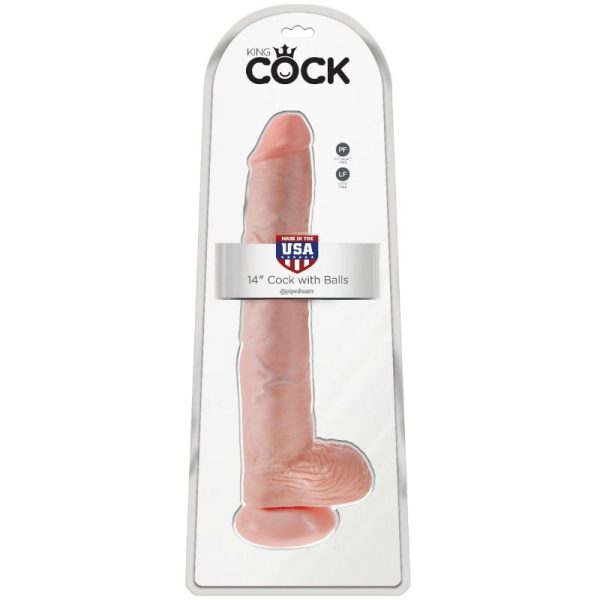 KING COCK - GODE AVEC COUILLES 35.6 CM - CHAIR - – Image 2