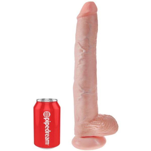 KING COCK - GODE AVEC COUILLES 35.6 CM - CHAIR - – Image 3